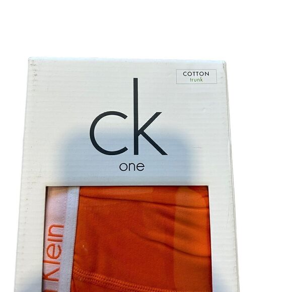 Calvin Klein Underwear Vintage Orange Cotton Trunk - Picture 7 of 8